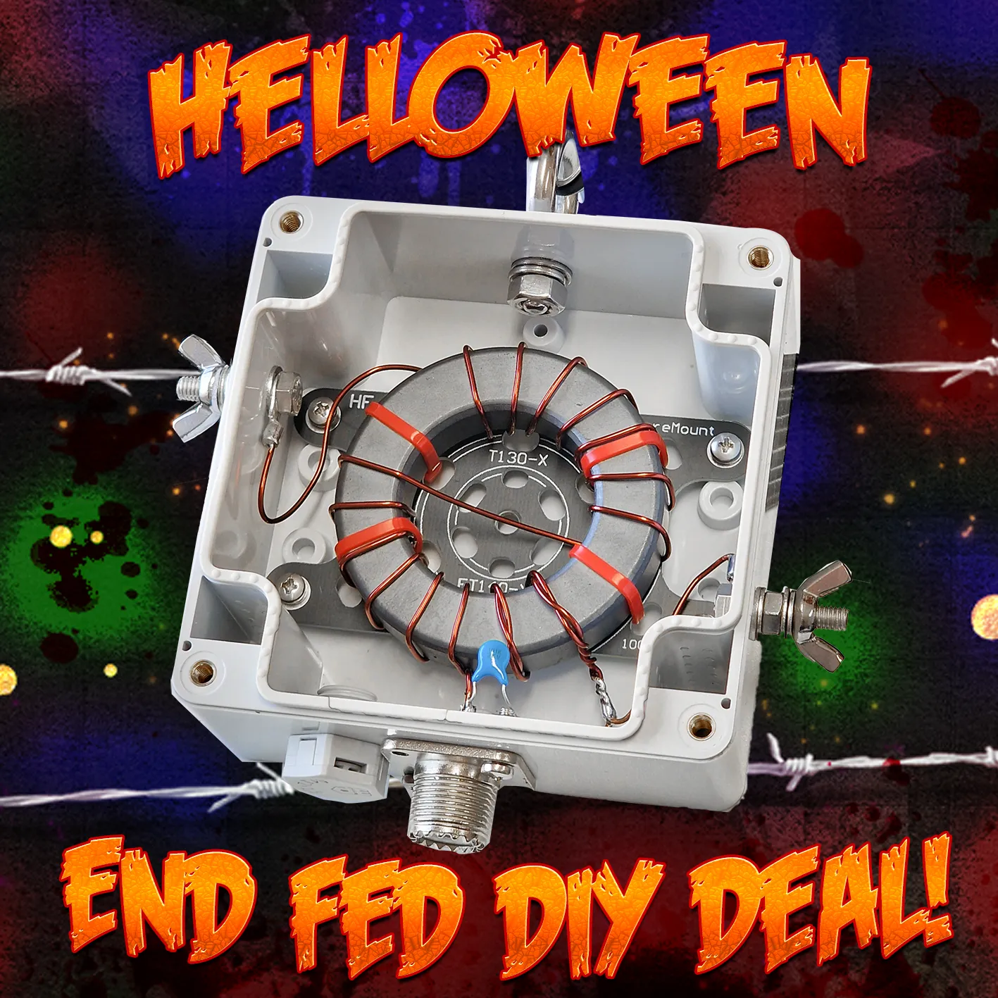 Halloween-Deal: End Fed Multiband Antenne DIY-Bausatz für 10-15-20-40-80m 300Watt 