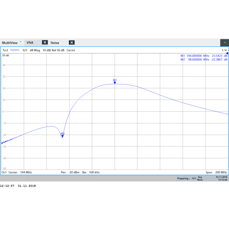 Outdoor Preamplifier 50-54MHz (6m Band) with 100W VOX cuircuit