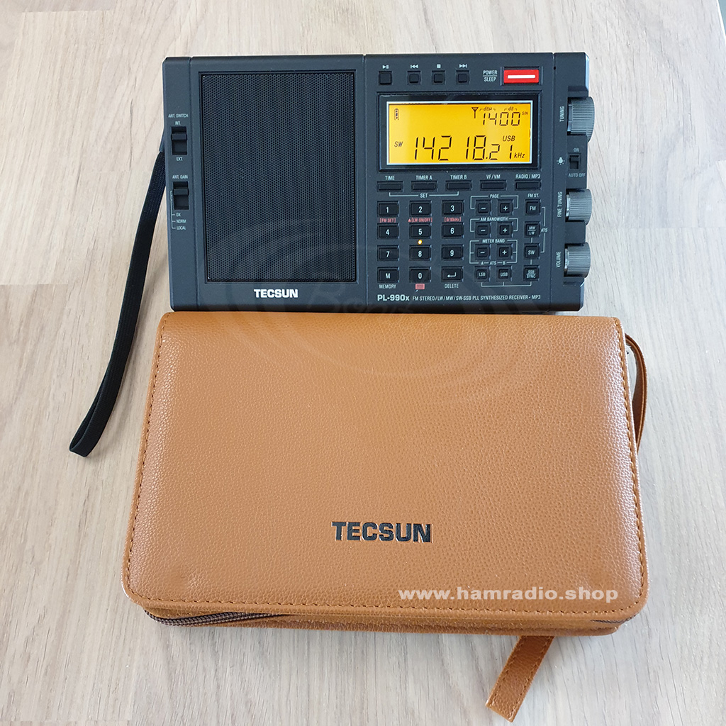tecsun_pl990x_front_pouch Weltempfänger Tecsun PL-990X mit Tasche