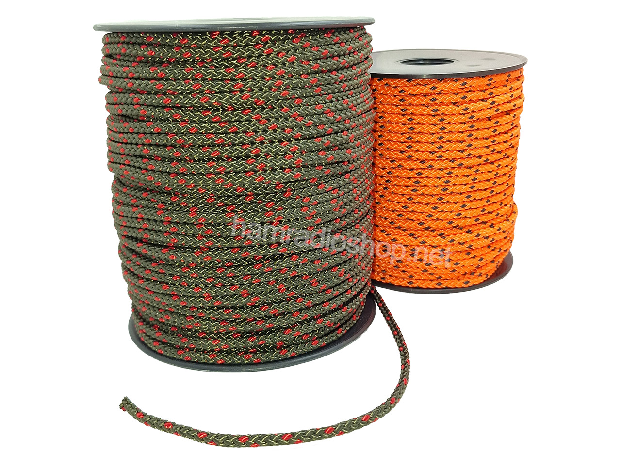 hamrope-oliv-orange Hamrope PES 4 Abspannseil