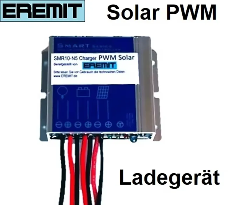 EREMIT 12/24V Solar-Laderegler – wasserdicht