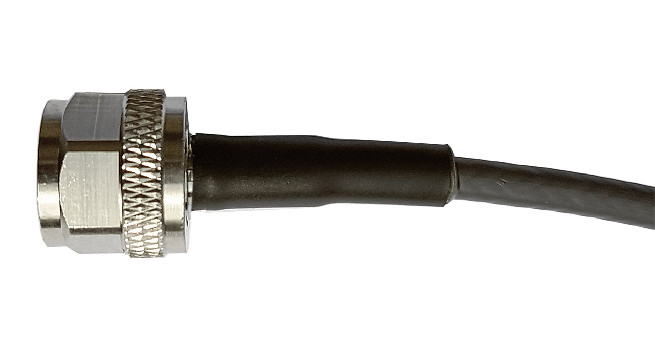 H155_N-Stecker Spezieller Schrumpfschlauch mit Schmelzkleber - Anwendungsbeispiel