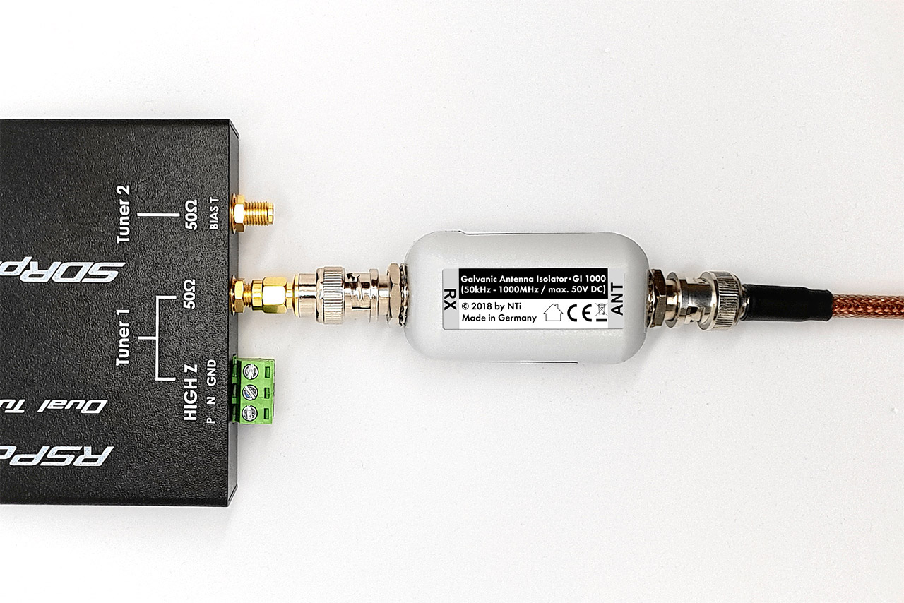 GI1000 Galvanischer Antennen Isolator am SDRPLay