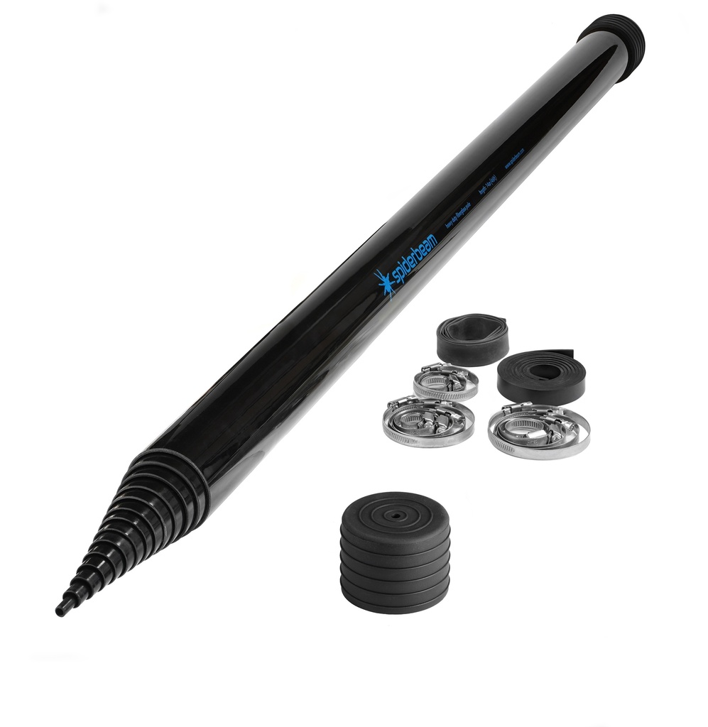 MF14-SET1-14m-HD-Fiberglass-pole-incl-clamp-kit-002 14m HD Profi Fiberglas-Teleskopmast